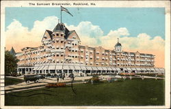 The Samoset Breakwater Rockland, ME Postcard Postcard