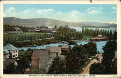 Rangeley Lake from Church Steeple Postcard