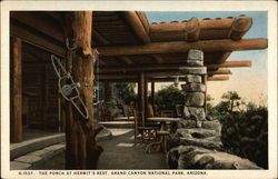 The Porch at Hermit's Rest Grand Canyon National Park, AZ Postcard Postcard