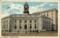 Town Hall Stamford, CT Postcard Postcard