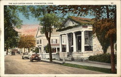 The Old Custom House Stonington, CT Postcard Postcard