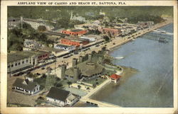 Airplane View of Casino and Beach St Postcard