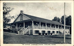 The Manor, Lakeridge Manor Oakland, ME Postcard Postcard