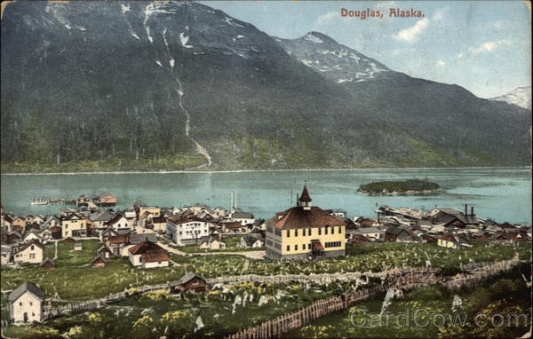 Aerial View of Village Douglas Alaska