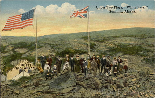 Under Two Flags White Pass Summit Alaska