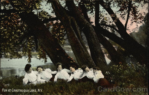 Girls having Fun Chautauqua Lake New York