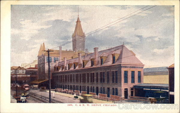 C. &. N. W. Depot Chicago Illinois