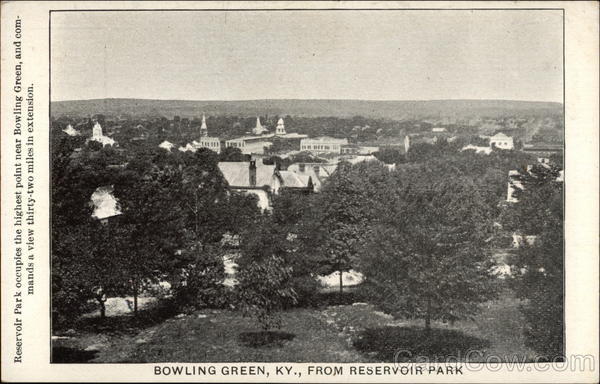 View from Reservoir Park Bowling Green Kentucky