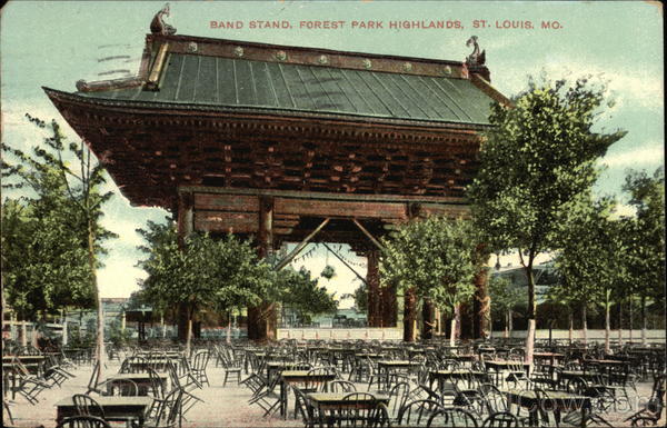 Band Stand, Forest Park Highlands St. Louis Missouri