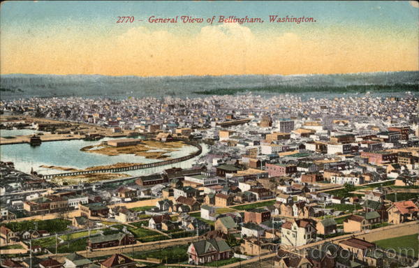 General View of City Bellingham Washington