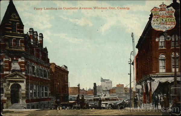 Ferry Landing on Oueliette Avenue Windsor Canada Ontario