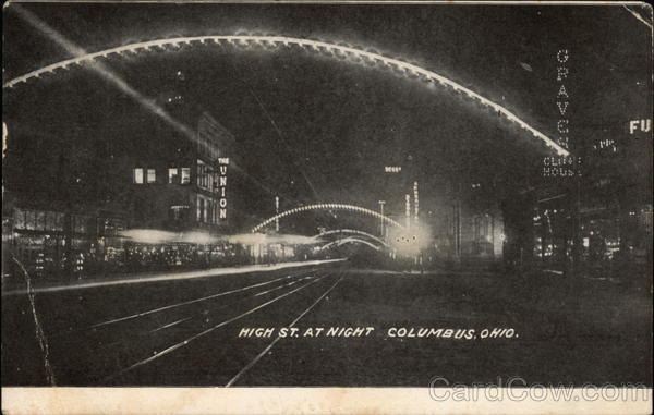 High St. at Night Columbus Ohio