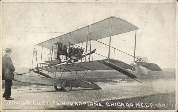 Robison's Curtiss Hydroplane Chicago Meet 1911 Aircraft