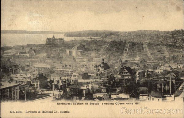 Northwest Section showing Queen Anne Hill Seattle Washington