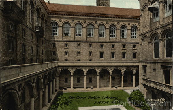 The Court, Public Library Boston Massachusetts