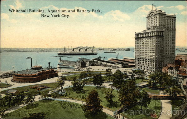 Whitehall Building, Aquarium and Battery Park New York