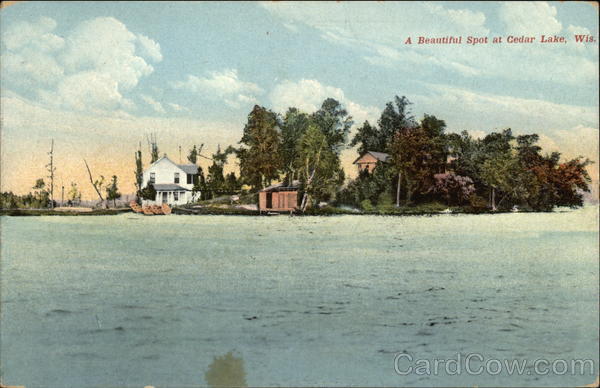 A Beautiful Spot on the Lake Cedar Lake Wisconsin
