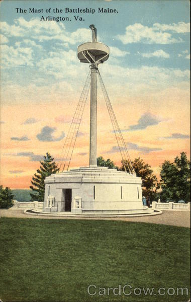 The Mast of the Battleship Maine Arlington Virginia