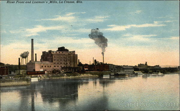 River Front and Listman's Mills La Crosse Wisconsin