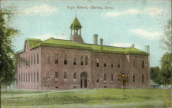 High School Clarion, IA Postcard Postcard