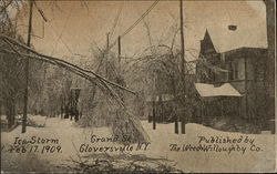 Grand Street - Ice Storm, Feb 17 1909 Gloversville, NY Postcard Postcard