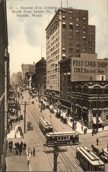 Second Avenue, looking North from James Street Postcard