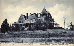 Home of Fanny Davenport Duxbury, MA Postcard Postcard