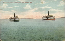 Steamers Morse and Sappho Postcard