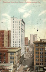 Peachtree Street from Century Building Postcard