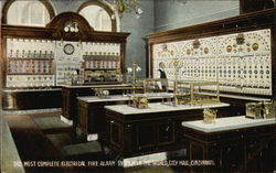 City Hall - The Most Complete Electrical Fire Alarm System in the World Cincinnati, OH Postcard Postcard