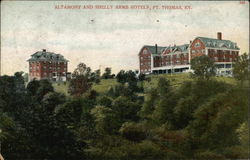 Altamont and Shelly Arms Hotels Postcard