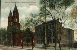 Sacred Hearts Church and Marist College Postcard