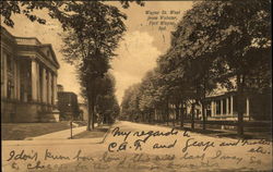 Wayne Street West from Webster Postcard