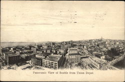 Panoramic View from Union Depot Seattle, WA Postcard Postcard