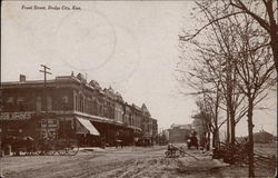 Front Street Dodge City, KS Postcard Postcard