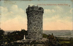 Hubbard Park - Castle Craig Meriden, CT Postcard Postcard