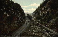 Crawford Notch, Crawford House in Distance Postcard