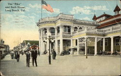 The "Pike" and Bath House Postcard