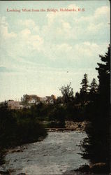 Looking West from the Bridge Postcard