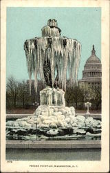 Frozen Fountain Postcard