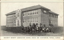 Security Benefit Association School House and Auditorium Postcard