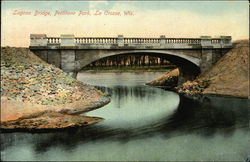 Lagoon Bridge, Pettibone Park La Crosse, WI Postcard Postcard