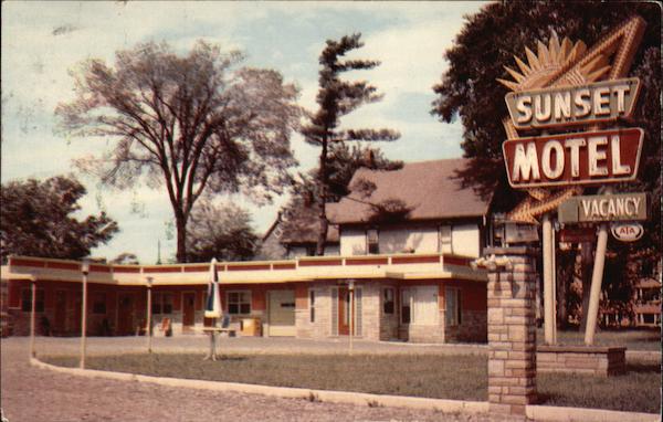 Sunset Motel Cornwall ON Canada A. R. Ashton Ontario