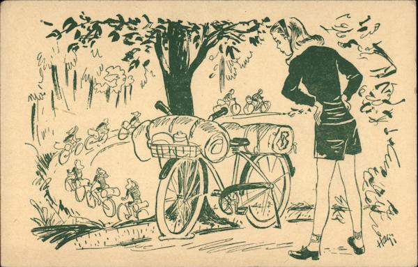 A Girl Scout Camp Post Card Girl Scouts