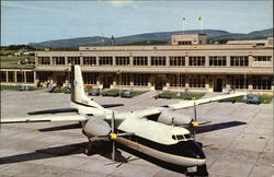 B.U.A. Dart Herald Aircraft, Isle of Man Airport Postcard