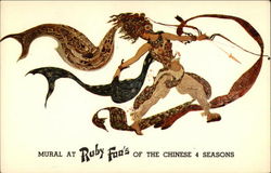 Ruby Foo's - Mural of the Chinese 4 Seasons New York, NY Postcard Postcard