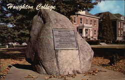 The Boulder, Houghton College New York Postcard Postcard