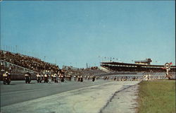 Start of Annual "Daytona 200" Motorcycle Classic Postcard
