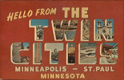 Greetings from Minneapolis-St.Paul Minnesota Postcard Postcard