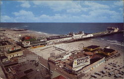 View of Steel Pier Postcard